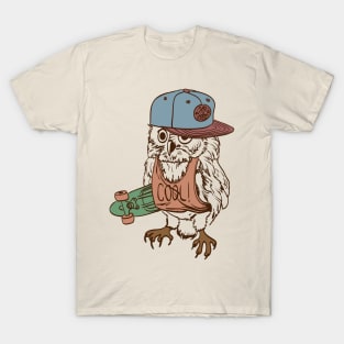 Skateboarding Owl T-Shirt